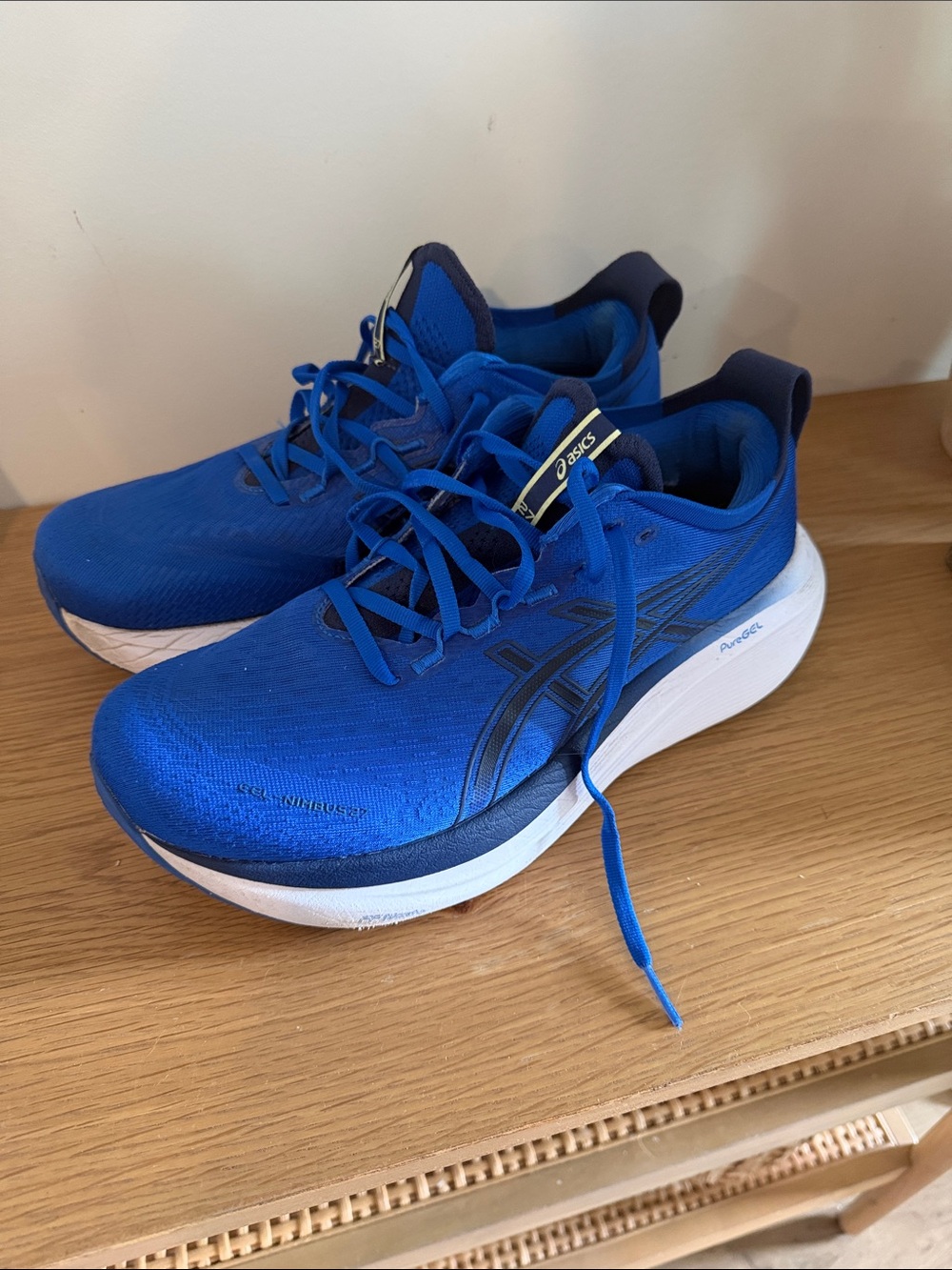 Asics Men’s Royal Blue Athletic Running Shoes with White Midsole